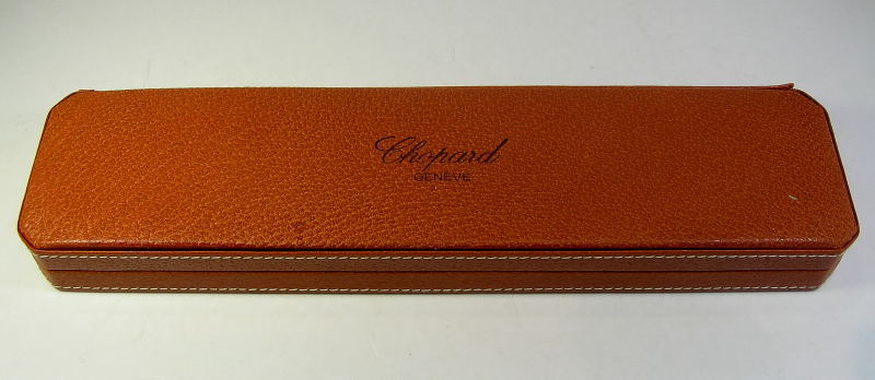 ( SOLD IN ROMANIA ) CHOPARD leather box for men's watches - NEW OLD STOCK with box cover