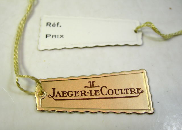 JAEGER LE COULTRE paper tag for vintage watches - NEW OLD STOCK from 50s / 60s