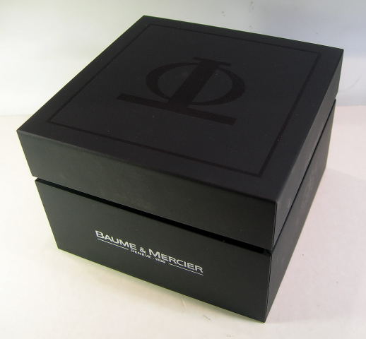 BAUME ET MERCIER modern production box suitable for watches and chronographs of any size - NEW with box