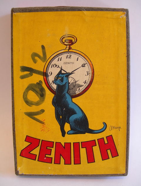 ZENITH 1940s box for spare parts, case, movements - designed by 