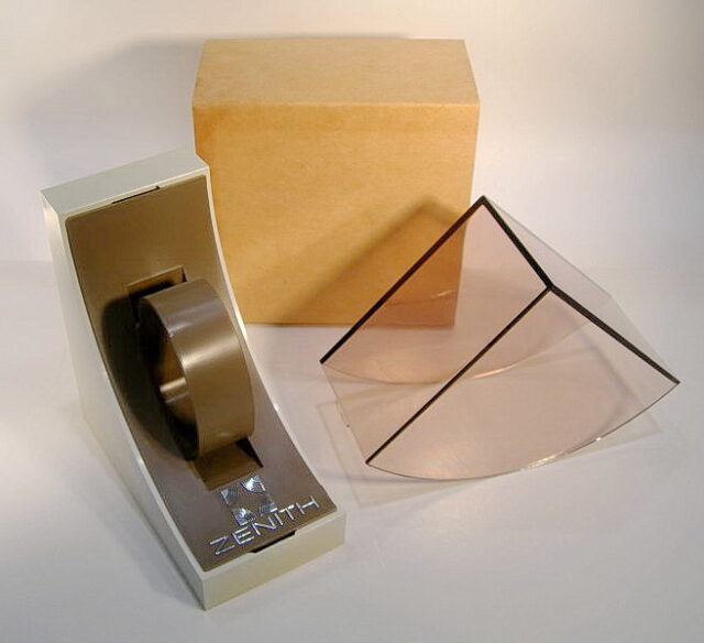 ZENITH plexiglass box for watches and chronographs - NEW OLD STOCK from 1970s