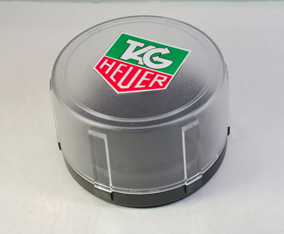 TAG HEUER cylinder box in transparent plastic - NEW OLD STOCK complete with original box cover
