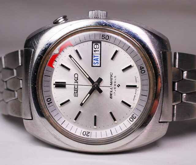 ( VENDUTO IN AUSTRIA ) SEIKO BELL MATIC ref. 4006/6037 svegliatino automatico in acciaio - anni '70 - ottime condizioni di conservazione