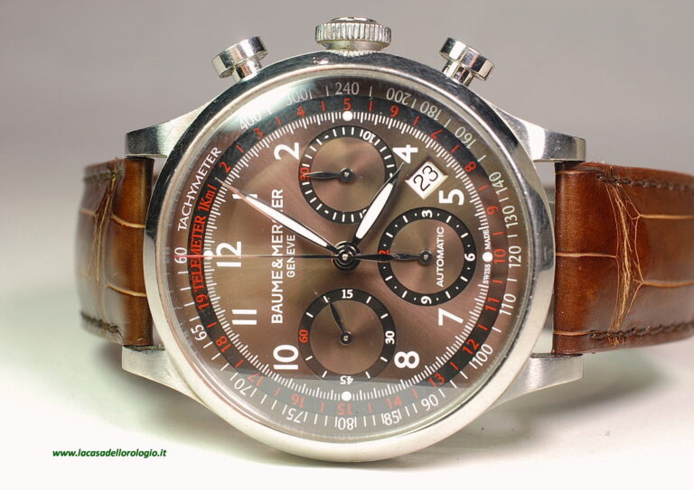 ( SOLD IN PORTORICO ) BAUME ET MERCIER CAPELAND chronograph 42 mm steel case - official guarantee January 2015 - box and booklets