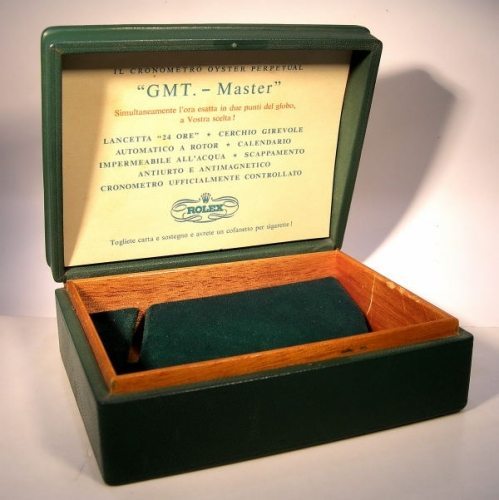 ( VENDUTA ) scatola anni '50 / '60 per GMT Master 6542 / 1675