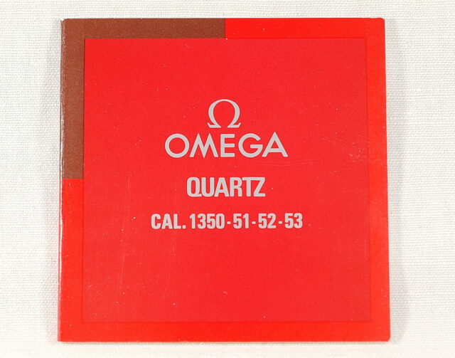 Libretto di istruzioni OMEGA QUARTZ - calibro 1350 - 1351 -1352 - 1353 - RIMANENZA DI MAGAZIZNO anni '70