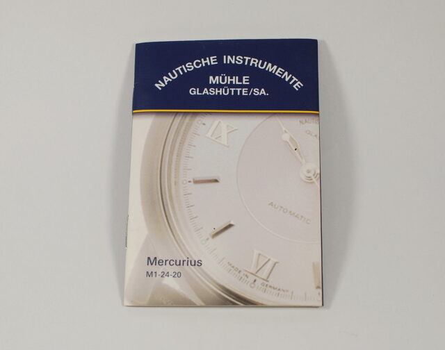 NAUTISCHE INSTRUMENTE - MUHLE GLASHUTTE S.A. - instruction booklet for Mercurius models