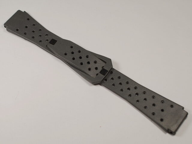 ( SOLD IN ITALY ) TISSOT gray rubber strap for SIDERAL 