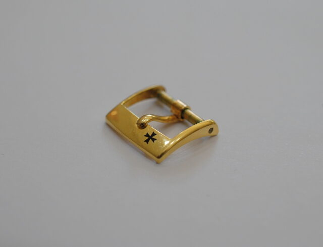 ( SOLD ) VACHERON CONSTANTIN rare 18k yellow gold buckle - 14mm internal handle - 80s / 90s production