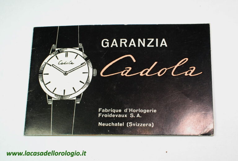( SOLD IN ITALY ) CADOLA warranty booklet - white to be filled - presumably from the 50s / 60s