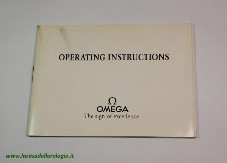 OMEGA SEAMASTER instruction manual - year 1994 - complete