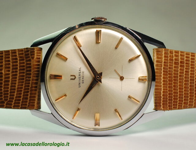 ( VENDUTO IN GERMANIA ) UNIVERSAL GENEVE cassa oversize ( 36mm ) anni '50 - ECCEZIONALI CONDIZIONI di conservazione