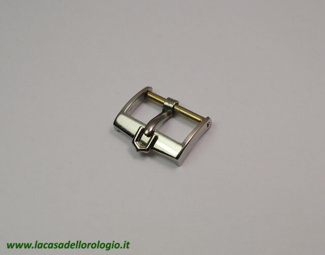 ( VENDUTA IN ITALIA ) UNIVERSAL GENEVE rara fibbia in acciaio - ansa da 14 mm - originale anni '50 / '60