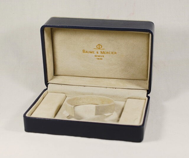 BAUME et MERCIER men's watch box - presumably 80s - 90s