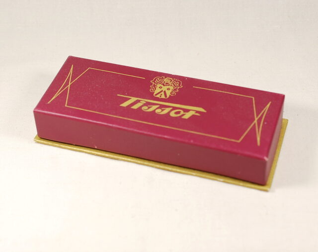 ( SOLD IN ITALY ) Rare TISSOT box for men's watches and chronographs NEW OLD STOCK from the 1940s