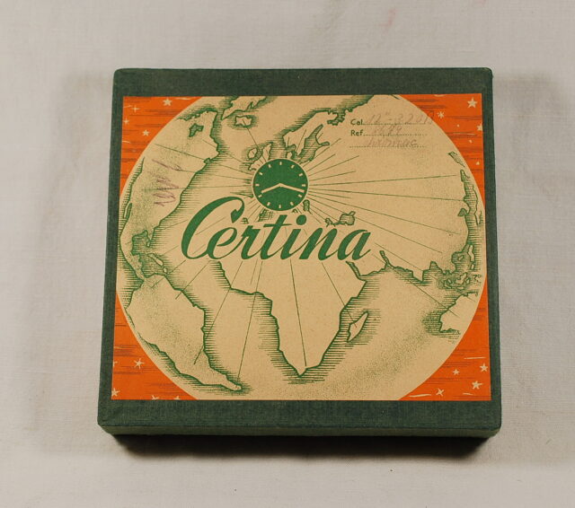 CERTINA antica scatola in cartone - per orologi e ricambi - eccezionali condizioni - presumibilmente anni '50