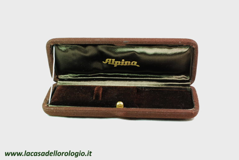 ( SOLD IN SINGAPORE ) ALPINA rare box for watches and chronographs from the 40s / 50s - exceptional storage conditions
