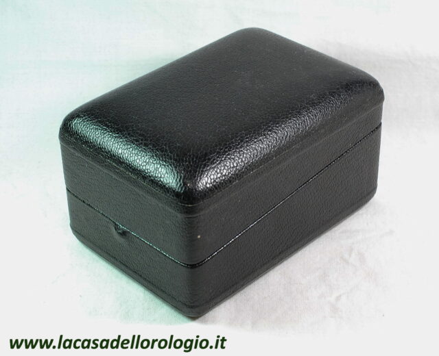 PATEK PHILIPPE black leather box for watches, chronographs and complicated wristwatches - NEW OLD STOCK from the 60s