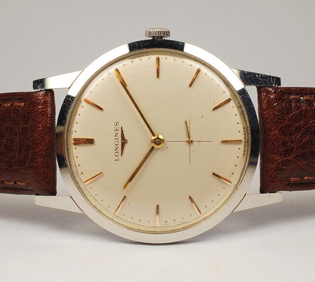 VENDUTO IN ITALIA LONGINES referenza 7888 2 classico orologio da uomo con cassa in acciaio a moneta prodotto negli anni 60 La Casa dell Orologio