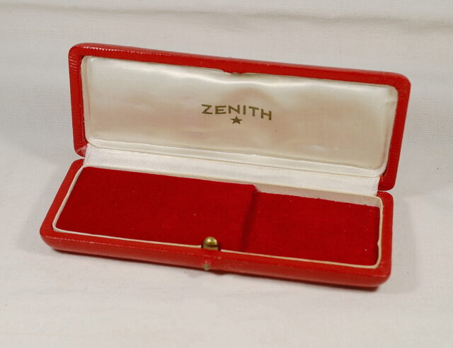 ZENITH rara scatola per orologi e cronografi da uomo presumibilmente anni '50