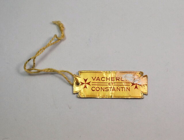 ( SOLD IN ITALY ) VACHERON CONSTANTIN tag for vintage watches - presumably from the 50s / 60s