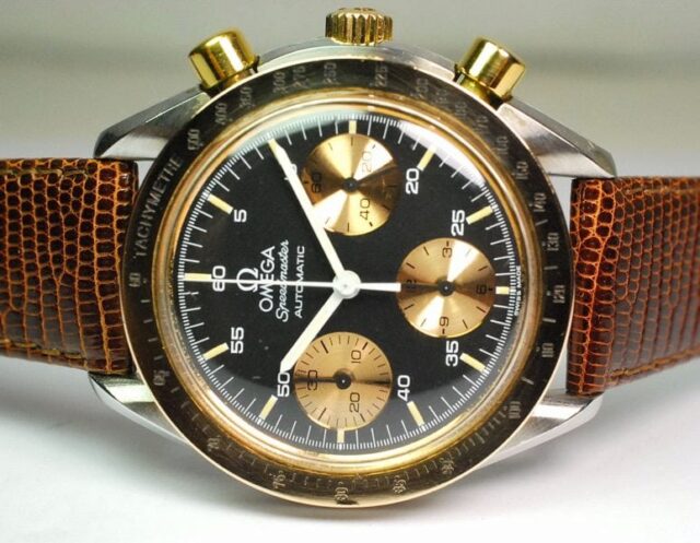 ( VENDUTO - SOLD IN ITALY ) OMEGA SPEEDMASTER automatic - cassa acciaio e oro rosa - corredato di scatola e garanzia