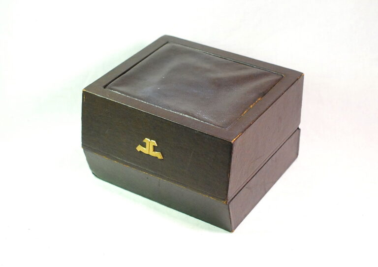 JAEGER LE COULTRE scatola di grandi dimensioni per orologi e cronografi da uomo anni '60 / '70