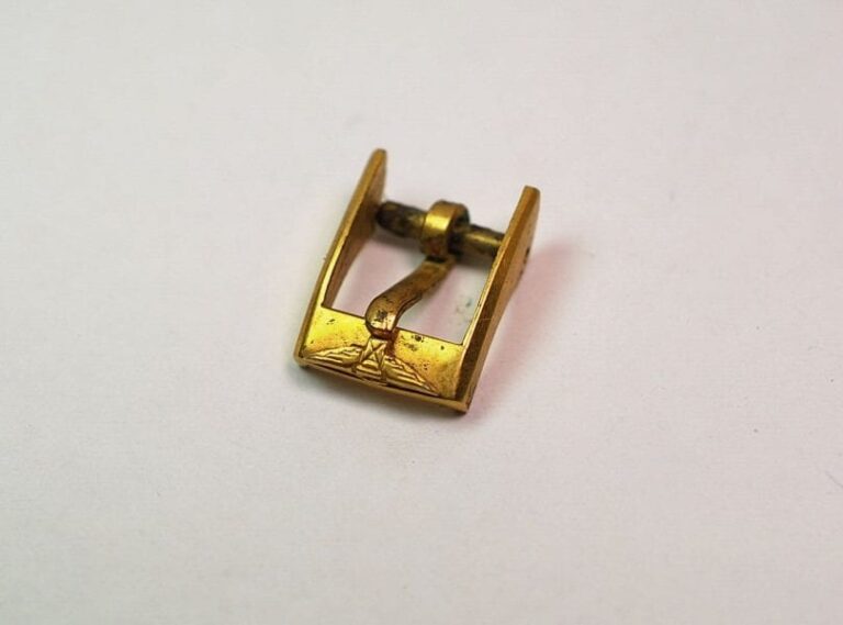 LONGINES antique buckle yellow gold filled - handle 8mm - for lady's watches from 50s / 60s