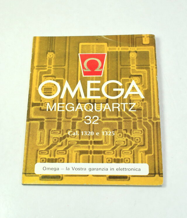 OMEGA MEGAQUARTZ instruction booklet for calibers 1320 and 1325 - original from the 70s