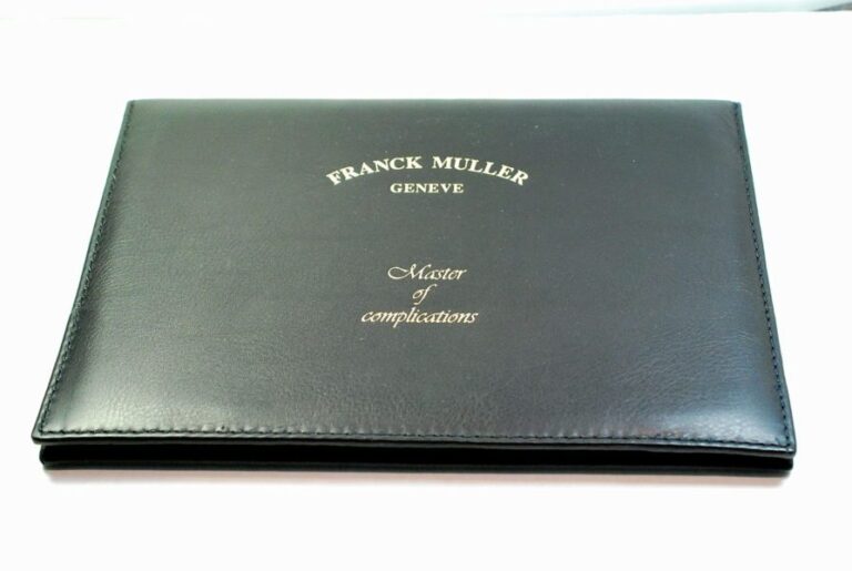 FRANCK MULLER posta garanzia in pelle nera - MASTER OF COMPLICAT