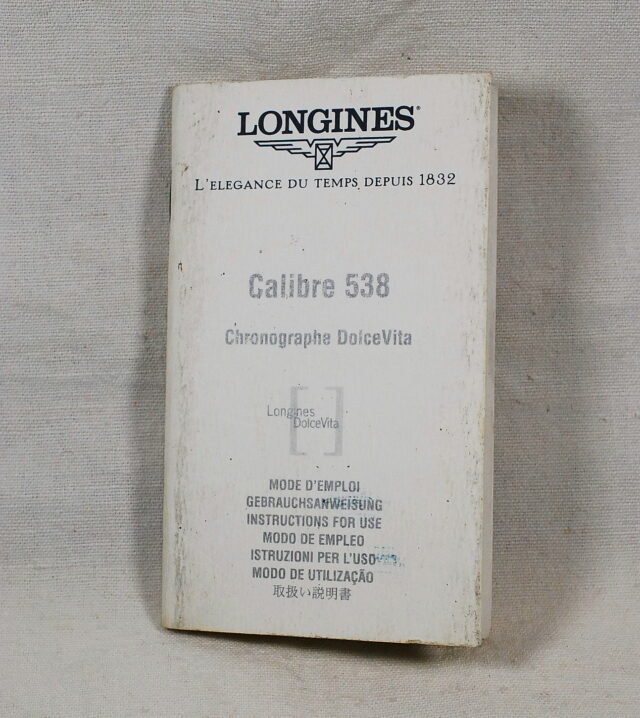 LONGINES complete booklet for 