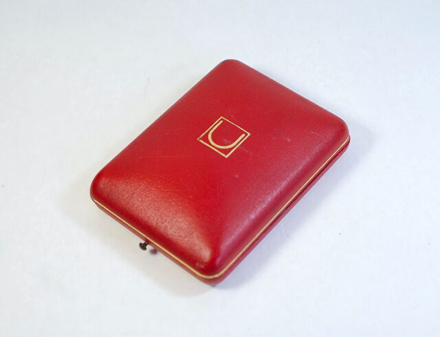 UNIVERSAL GENEVE rare vintage box for pocket watches and chronographs - presumably 50s - 60s