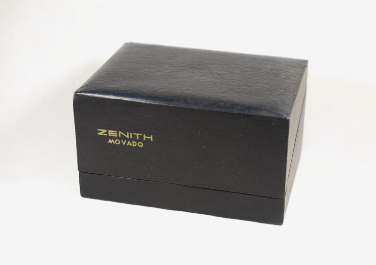 ( SOLD IN ITALY ) MOVADO - ZENITH very rare box for men's watches and chronographs - NEW OLD STOCK from the 1970s