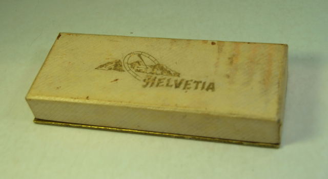 ( SOLD IN ITALY ) HELVETIA rare cardboard box for men's watches - 1960s