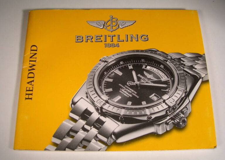 Breitling HEADWIND (Day-date) - instruction booklet - 2000s