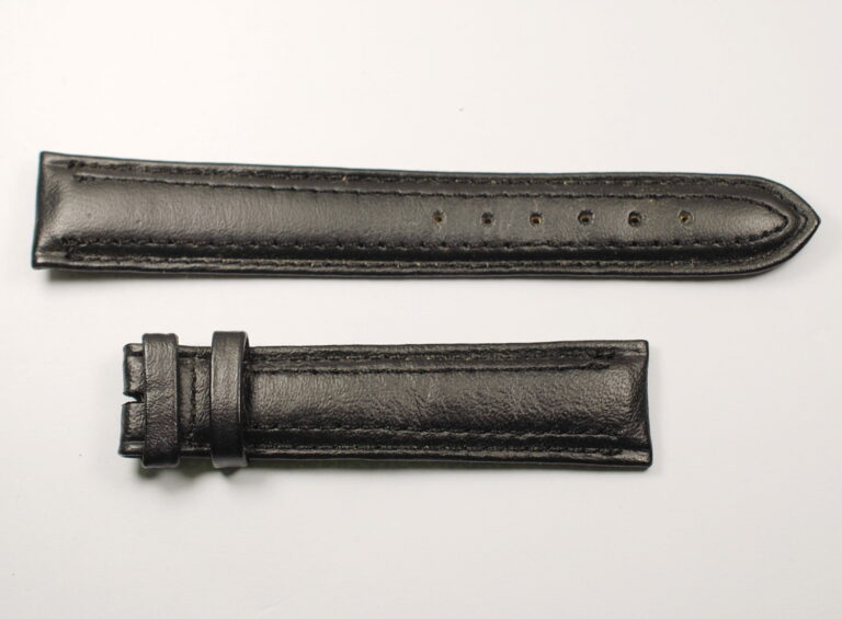 TISSOT black leather strap - 18mm handle - NEW - NEW WAREHOUSE from the 90s