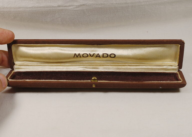 MOVADO rare ladies watch box - presumably from the 1940s/1950s