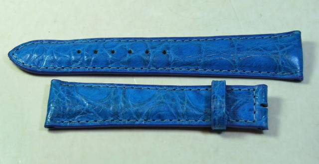 UNIVERSAL GENEVE cinturino in cocco azzurro turchese - ansa da 20mm - RIMANENZA DI MAGAZZINO