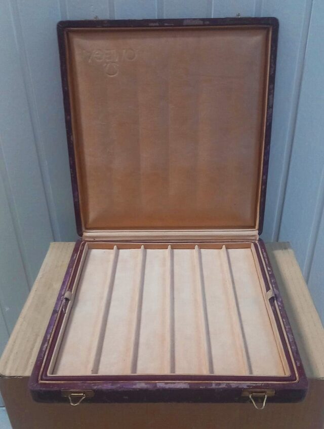 OMEGA rare multiple safe box / briefcase for men's watches, presumably from the 1980s.