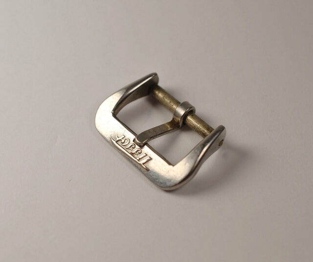 TISSOT very rare steel buckle - internal 14mm handle - suitable for watches and chronographs from the 1940s - 1950s