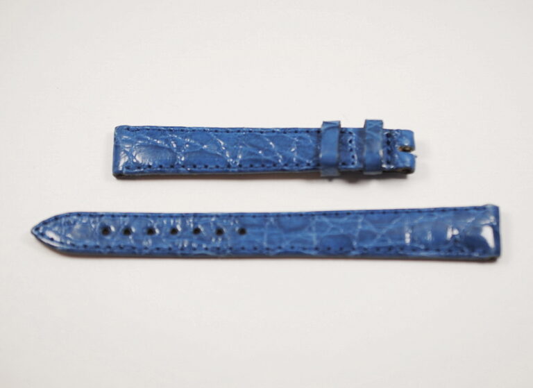 HAMILTON cintuirno azzurro in pelle stampa cocco - ansa da 12mm - PRODUZIONE MODERNA