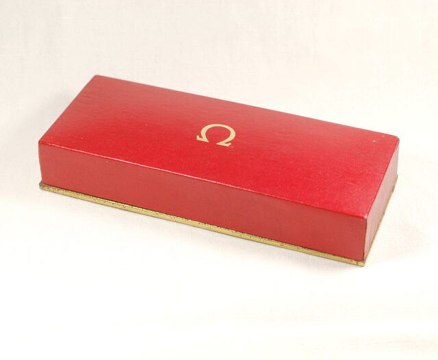 ( SOLD IN ITALY ) OMEGA Men's Watch Box with Leather Strap - NEVER USED - 1960's / 1970's