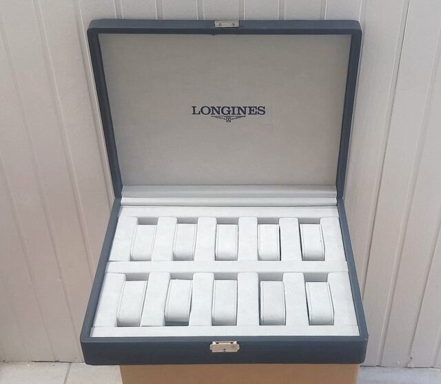 ( SOLD IN ITALY ) LONGINES safe case / multibox - with 10 internal watch compartments - NEW IN STOCK 2000s