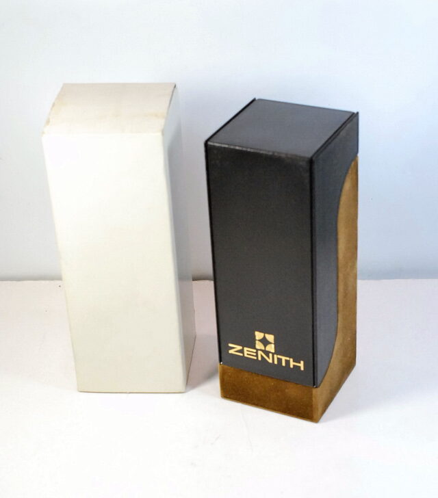 ZENITH scatola per orologi e cronografi El Primero da uomo - RIMANENZA DI MAGAZZINO anni '70