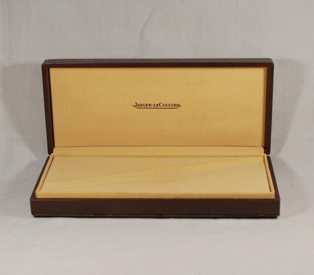 JAEGER LE COULTRE important vintage box for men's watches - presumably 80s / 90s
