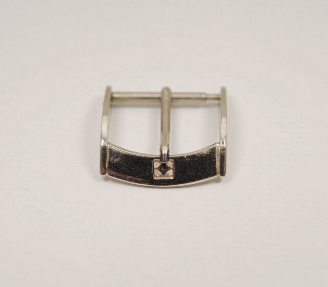 ( SOLD IN GERMANY ) ZENITH steel buckle with square logo - 18mm internal lug - presumably from the 2000s