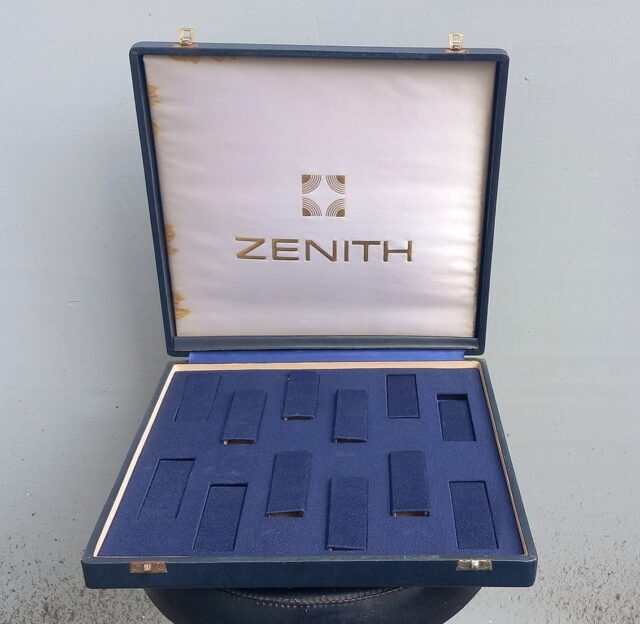 ZENITH scatola multipla da cassaforte - può contenere 12 orologi e cronografi da uomo - PRODUZIONE anni '70