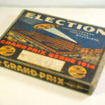 ELECTION antique box for spare parts or for cases from the 1940s - with splendid colour print of the time