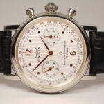 CAPITAL automatic chronograph  referenza SG 796, cronografo impermeabile a 5 ATM in acciaio di fattura classica, movimento con ruota a colonne. NUOVO