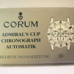 CORUM ADMIRAL'S CUP - instruction manual for automatic chronograph 2000s